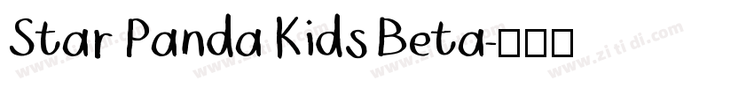 Star Panda Kids Beta字体转换
